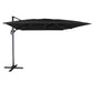 Parasol déporté rectangulaire 3x4m - Noir