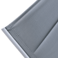 Ensemble de 2 bains de soleil et table d'appoint en textilène gris - aluminium blanc