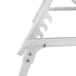 Lot de 2 chaises longues pliantes en textilène bleu - structure blanche