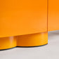 Meuble TV design en bois orange