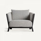 Fauteuil bouclé gris