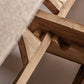 Canapé d'extérieur 2 places en tissu marron