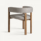 Chaise de salle à manger en tissu gris