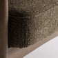 Fauteuil bouclé vert khaki