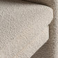 Fauteuil bouclé crème