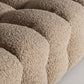 Canapé 2-3 places en tissu marron