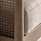 Fauteuil en tissu sable