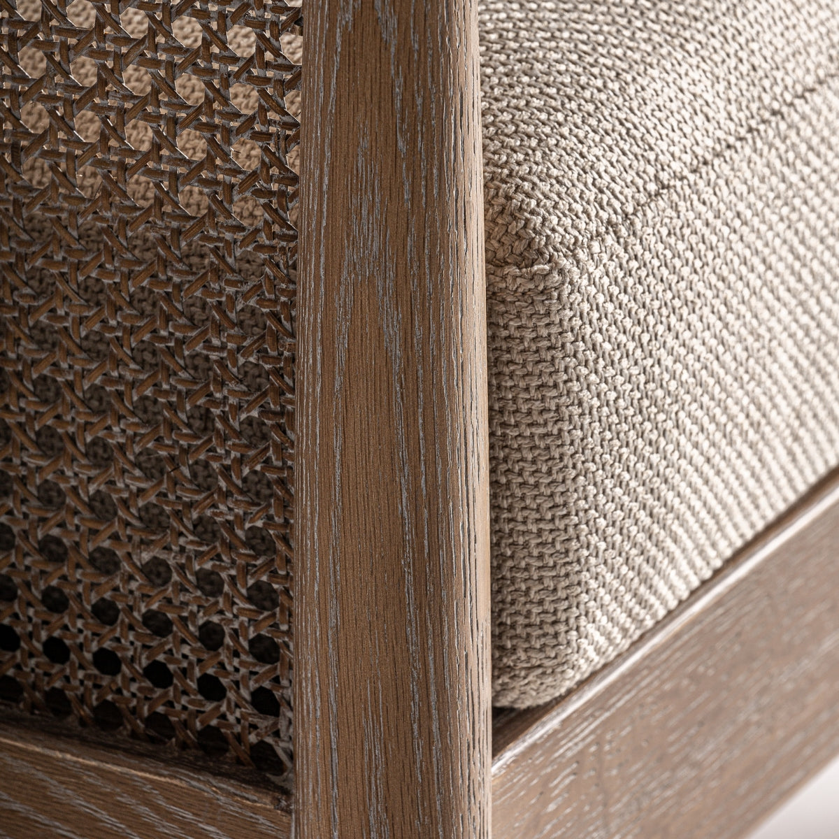 Fauteuil en tissu sable