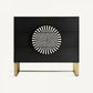 Commode en bois noir et incrustation d'os
