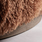 Fauteuil d'appoint molletonné marron