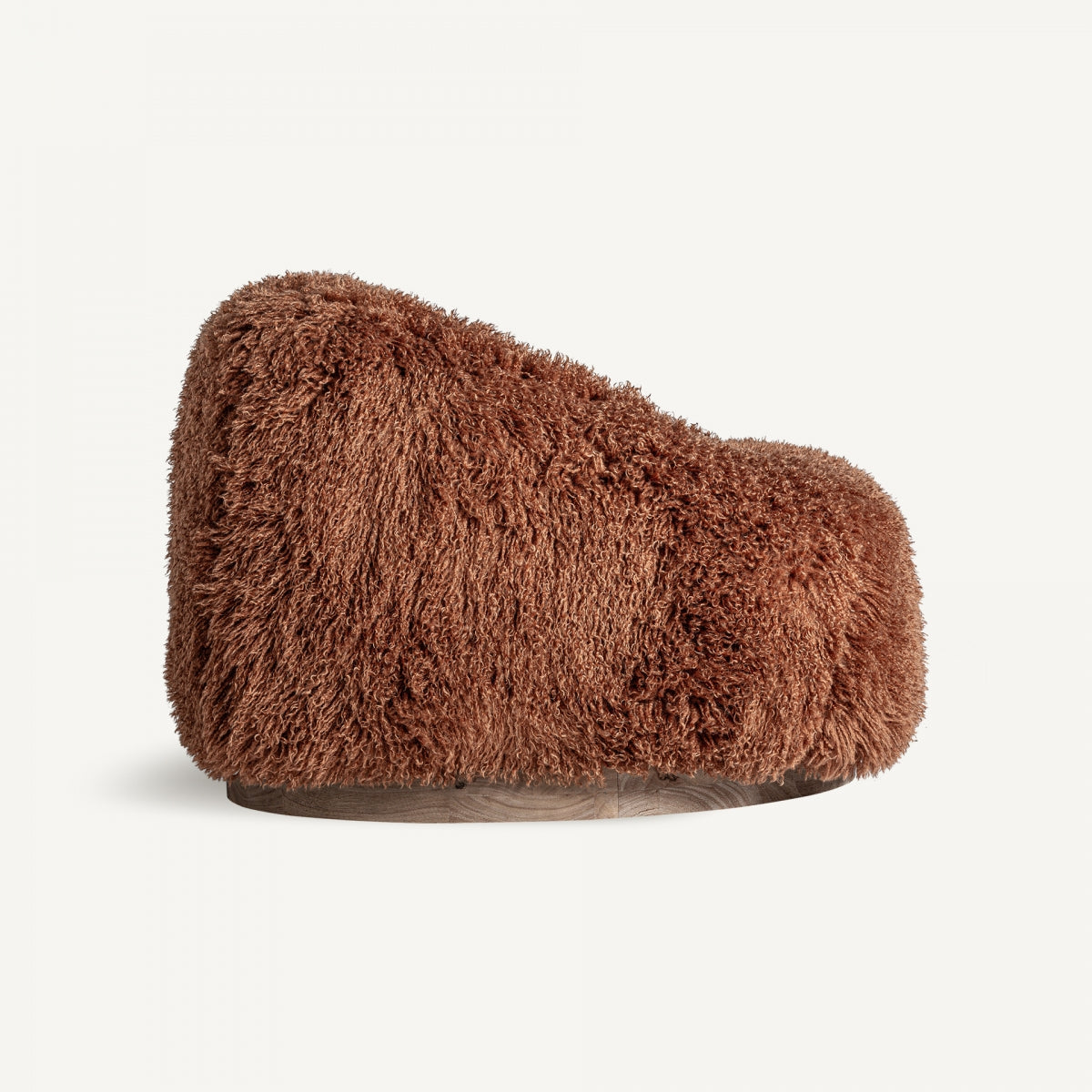 Fauteuil d'appoint molletonné marron