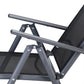 Ensemble de jardin Bern anthracite en aluminium 9 pièces