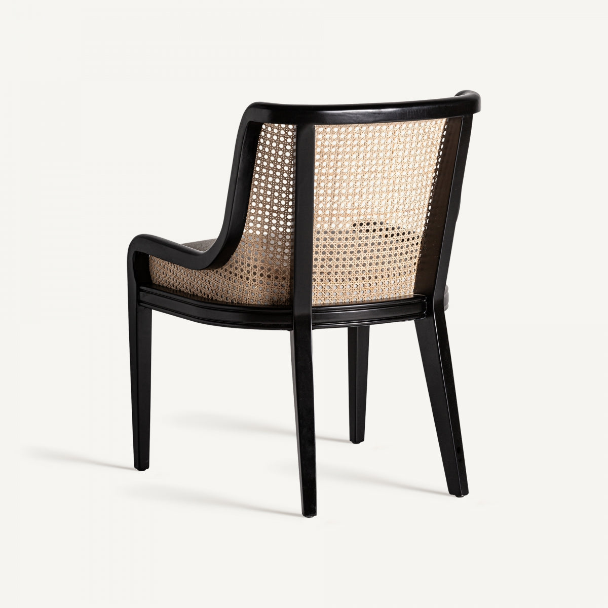Chaise de salle à manger en tissu crème