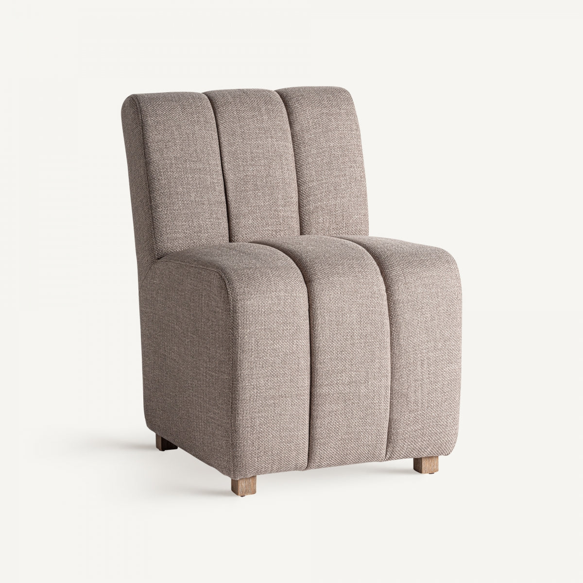 Fauteuil modulable en tissu marron