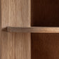 Étagère en chêne et travertin beige