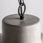 Lustre en ciment gris