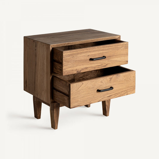 Table de chevet en bois recyclé
