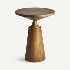 Table d'appoint en manguier marron