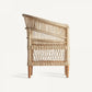 Fauteuil en rotin et bois de mindi