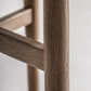 Chaise de bar en tissu blanc cassé