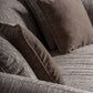 Canapé 3 places en tissu taupe