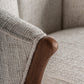 Chaise de bar en tissu beige