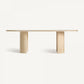 Table de salle à manger en travertin beige