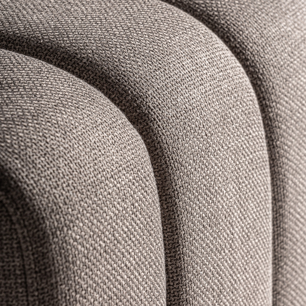 Fauteuil modulable en tissu marron