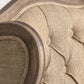 Fauteuil en lin marron