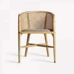 Fauteuil en bois de bouleau marron