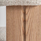 Chaise de salle à manger en tissu beige