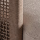 Chaise longue d'extérieur en tissu beige