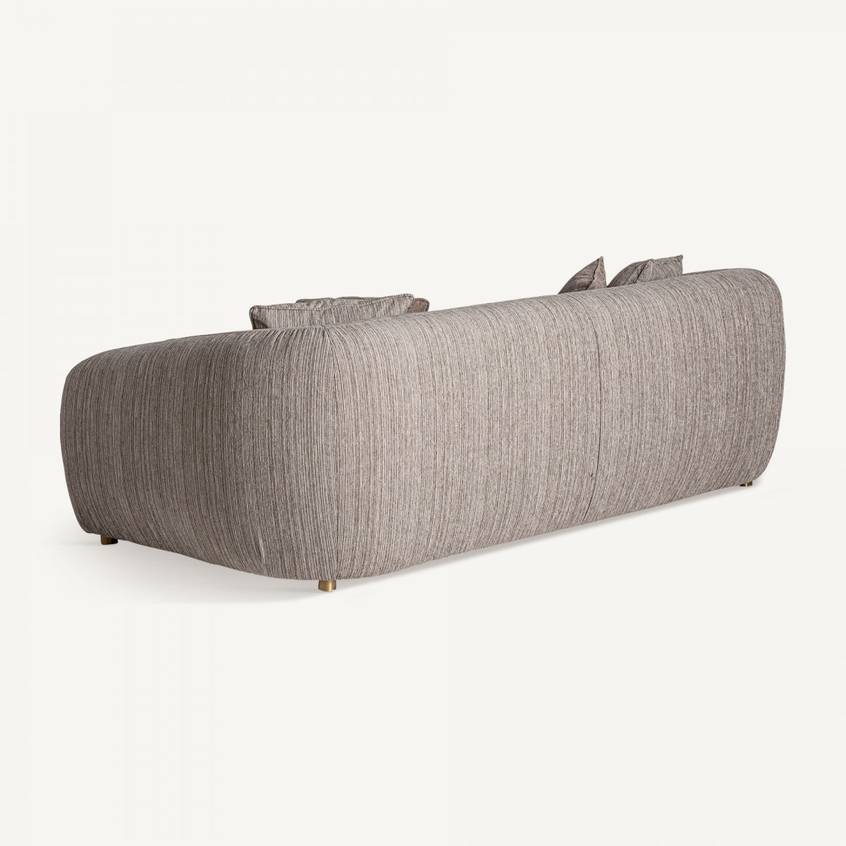 Canapé 3 places en tissu taupe