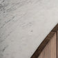 Buffet en bois de manguier et marbre blanc