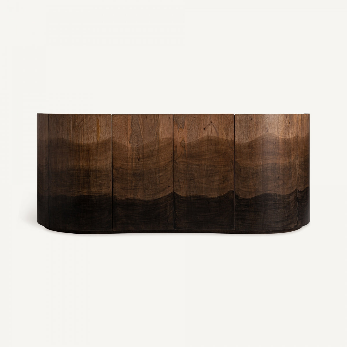 Buffet en bois de manguier et marbre blanc