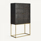 Buffet haut en bois de manguier