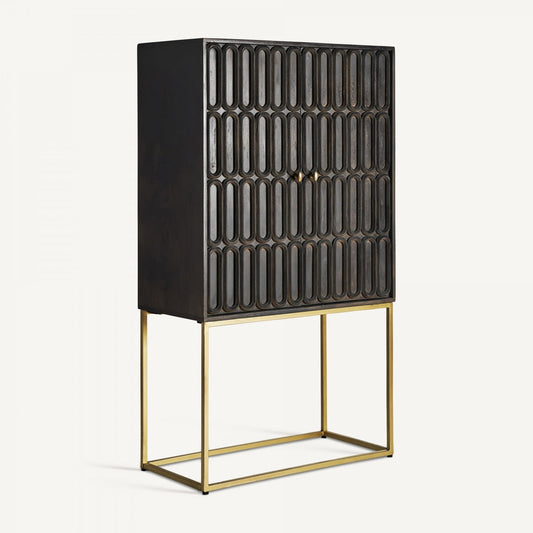Buffet haut en bois de manguier